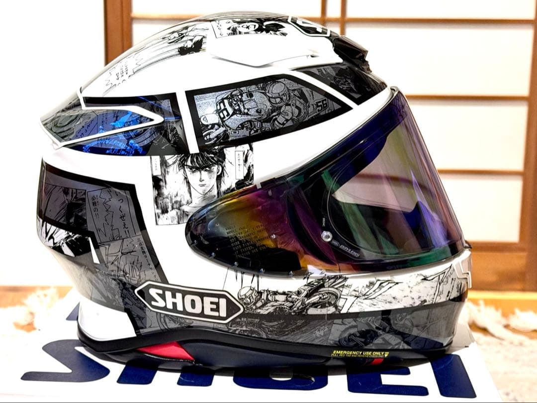 【極美品】SHOEI Z-8 バリバリ伝説 Lサイズ　ミラーシールド、インカム