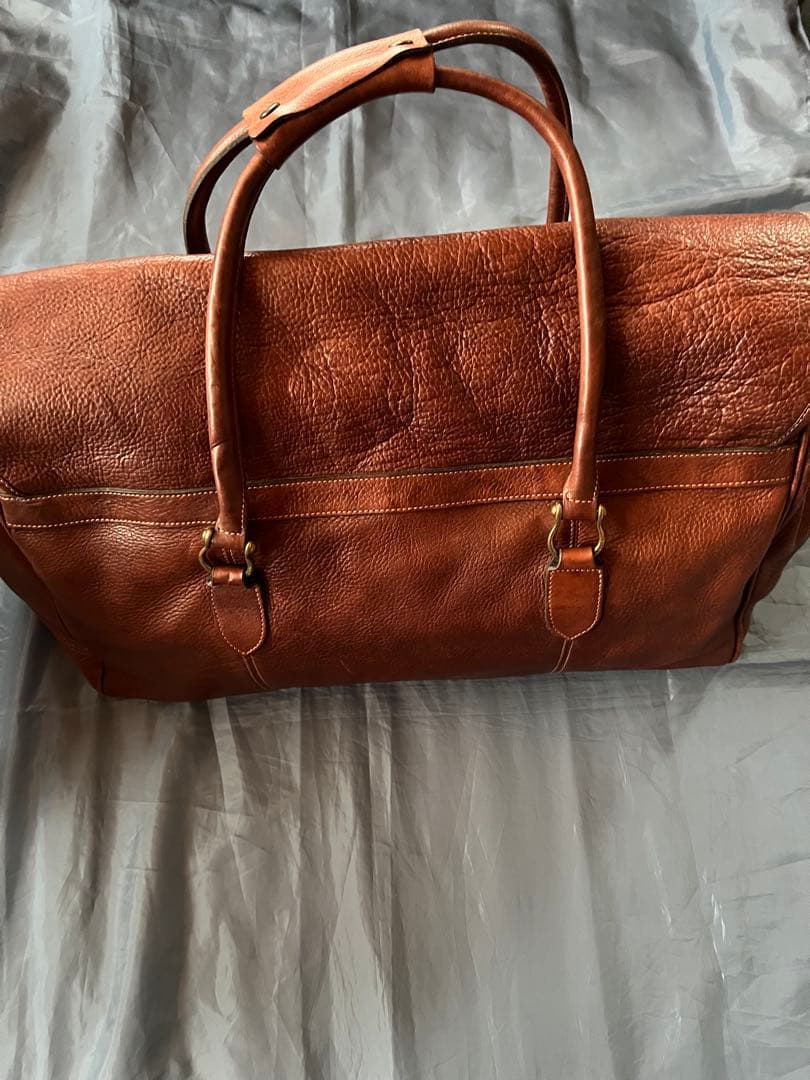 Mulberry マルベリー　ブラウンレザー ボストンバッグ