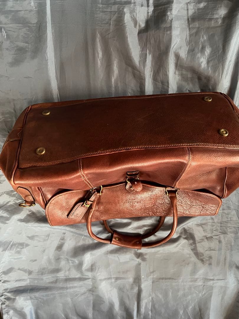 Mulberry マルベリー　ブラウンレザー ボストンバッグ