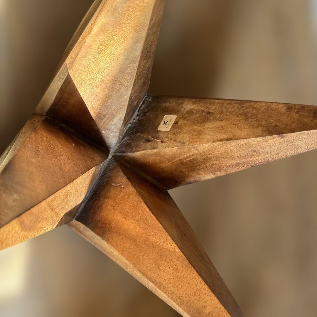 KIBIROI クリスタルサイドテーブル 無垢材 スツール オブジェ　1脚