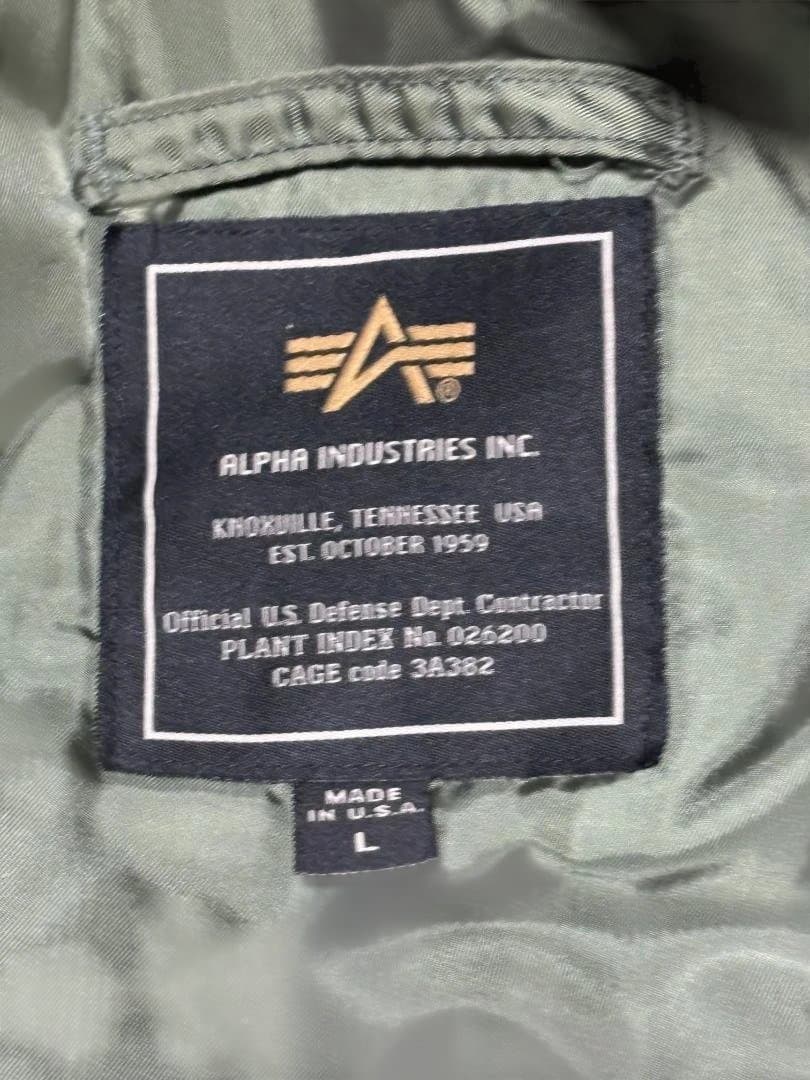 ALPHA INDUSTRIES　USA製　N-3B　L