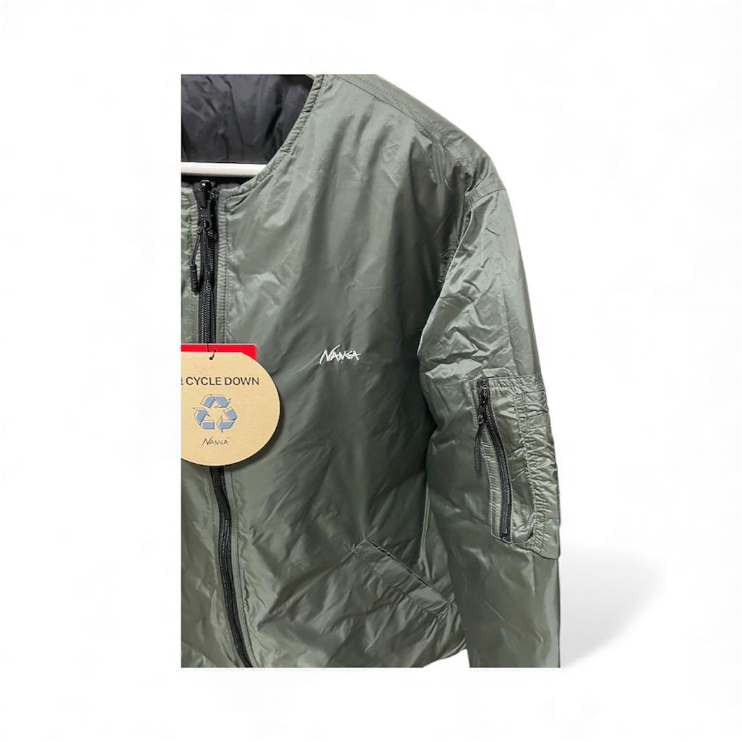 NANGA ナンガ 別注 リバーシブルダウンジャケット　カーキ/ブラック