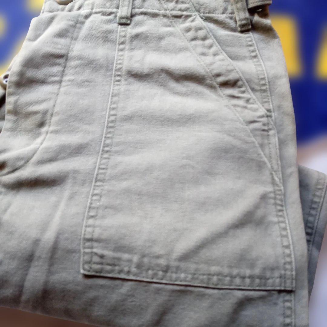 GUNG HO ガンホーベイカーパンツ　オリーブ　90sボタンフライUSA