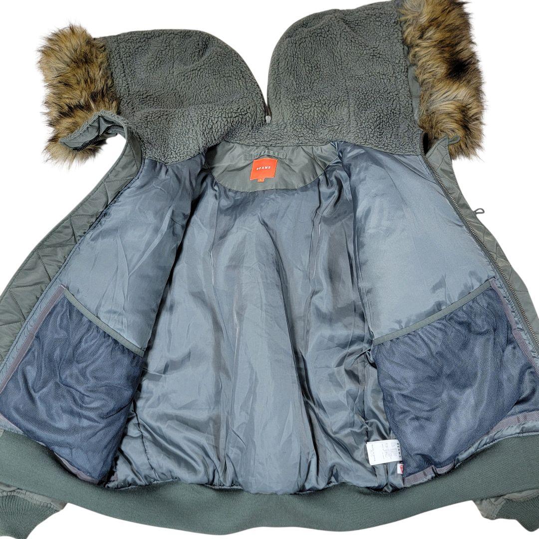 極美品 ビームス BEAMS プリマロフト N-2B フライトジャケット L