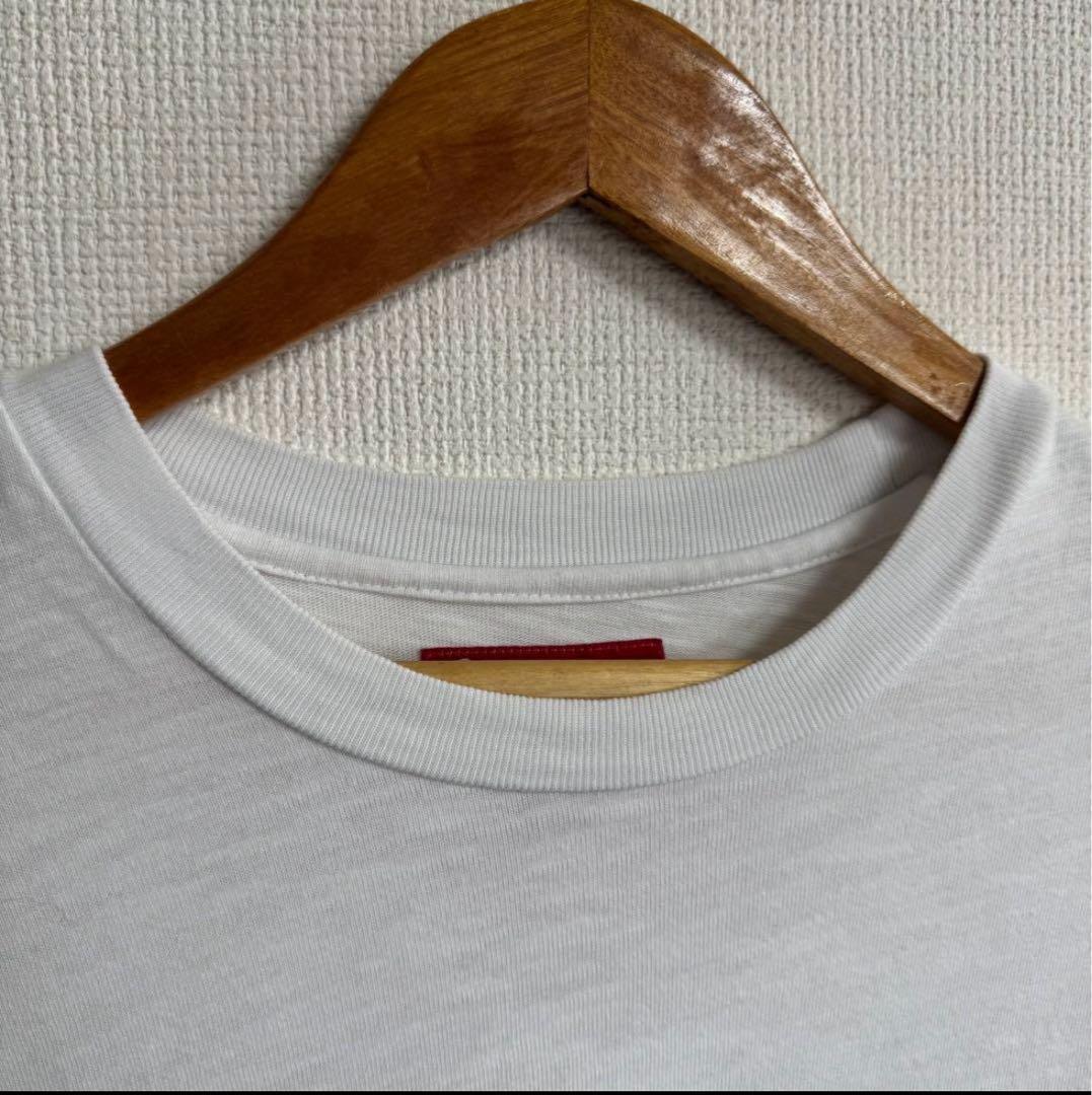 【古着】supreme 2024 長袖ロンT 袖プリ　ホワイト