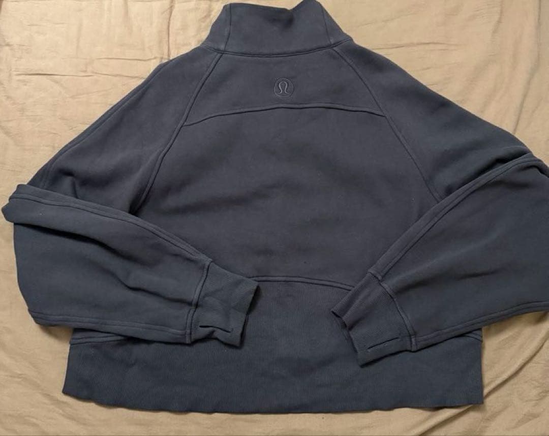 Scuba オーバーサイズ ファネルネックハーフジップ　 espresso