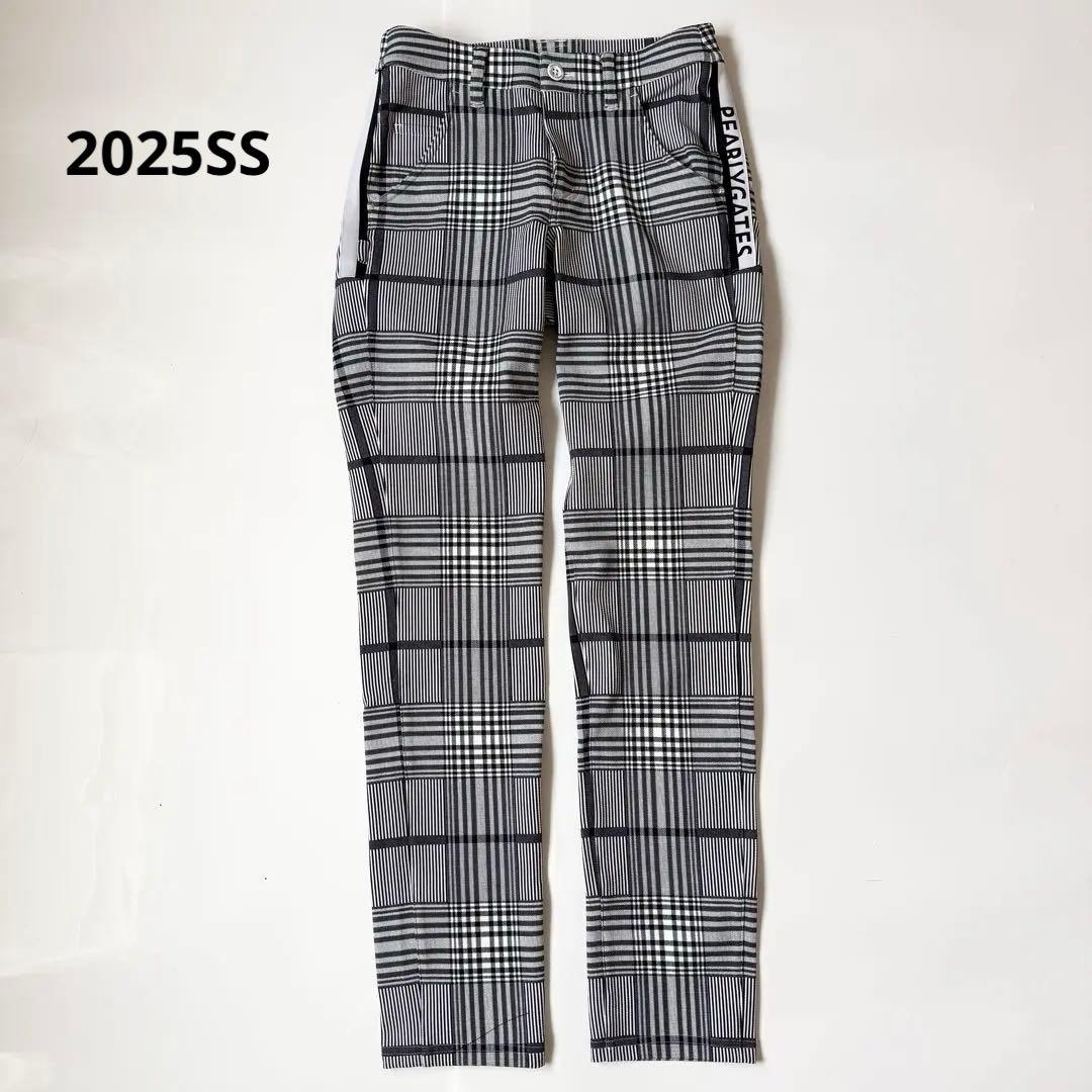 パーリーゲイツ　2025 spring チェック　ゴルフ　パンツ　サイズ0