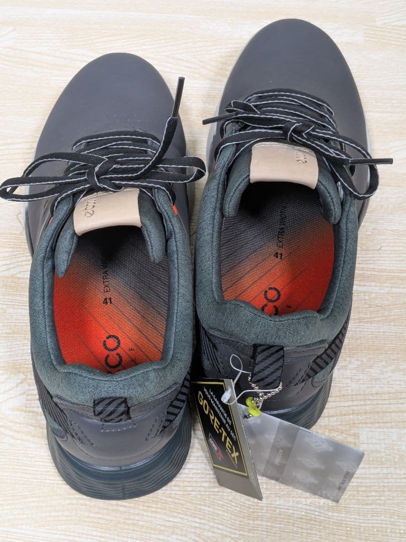 ECCO S-THREE GORE-TEXシューズ 25.5cm ダークグレー