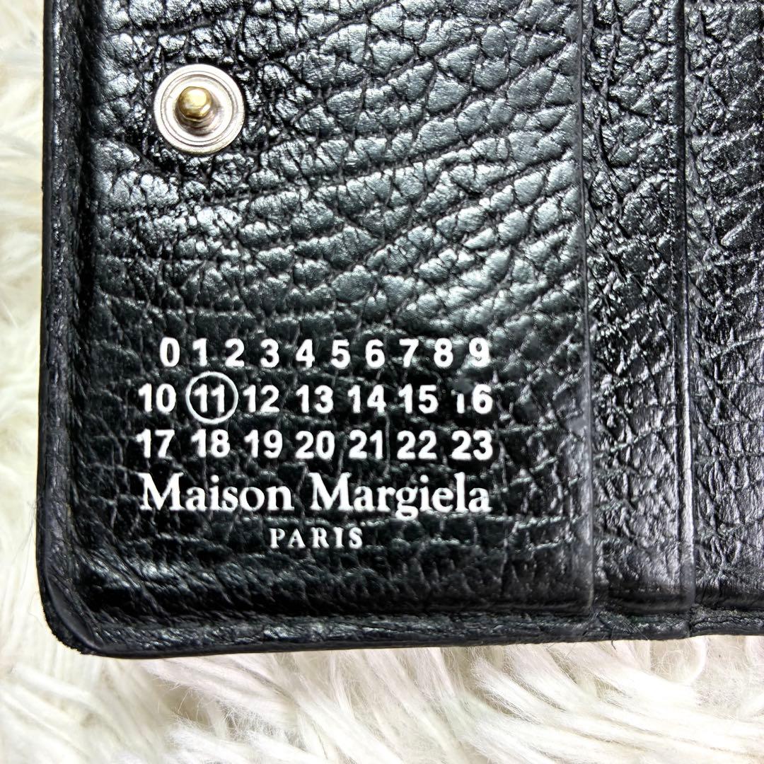美品✨ マルジェラ 4ステッチ 二つ折り財布 バイフォールド ポッパーウォレット