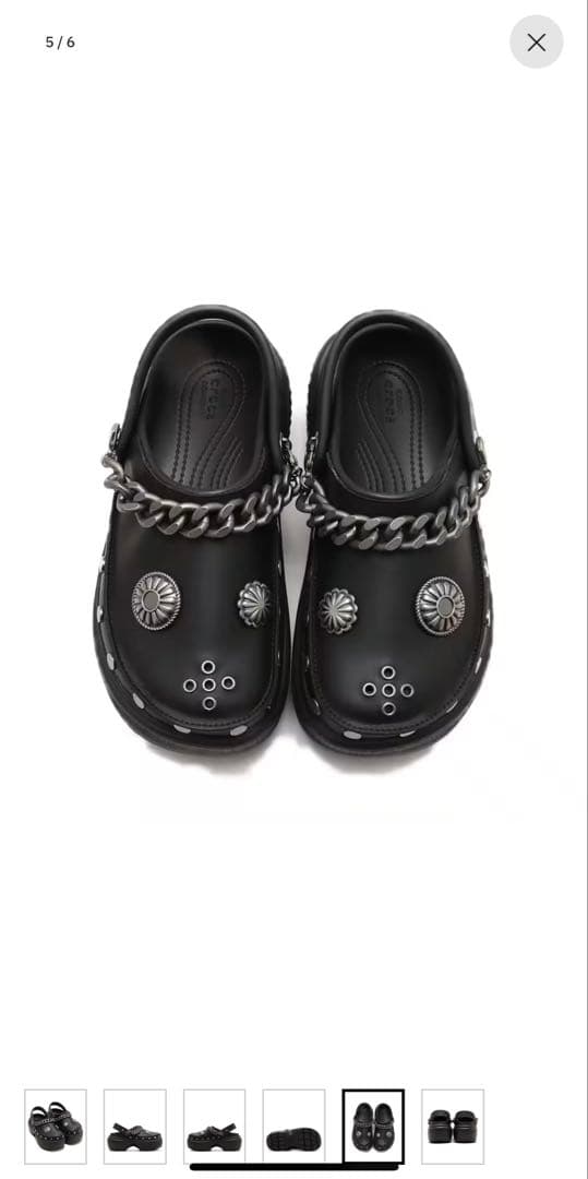 crocs Stomp Embellished Clog Black クロックス