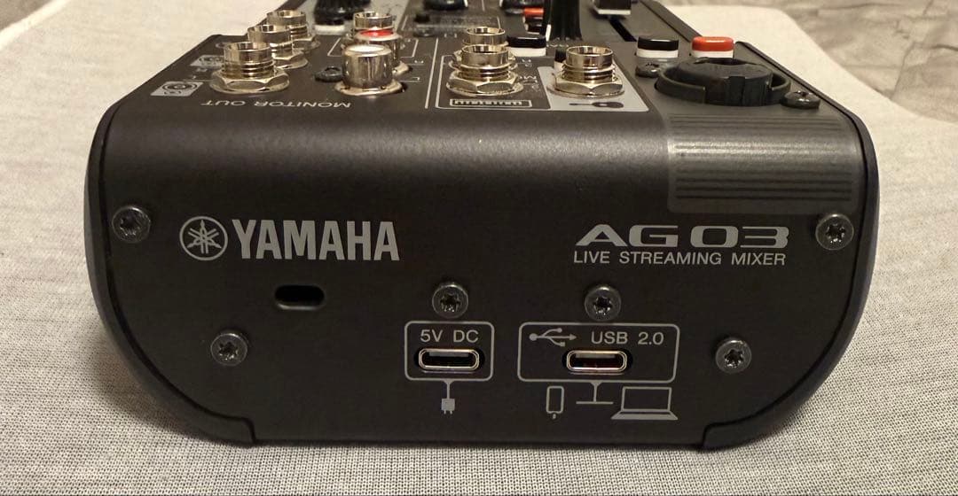 【動作確認済】 YAMAHA AG03MK2 B 配信セット（iPhone対応）