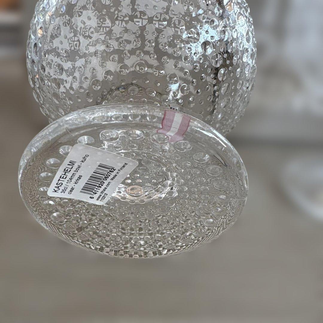 (新品) イッタラ　カステヘルミ　スタンドボウル　クリア　２個セット