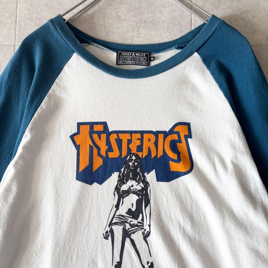 希少XLサイズ✨️美品 ヒステリックグラマー ヒスガール 七分袖Tシャツ 完売品