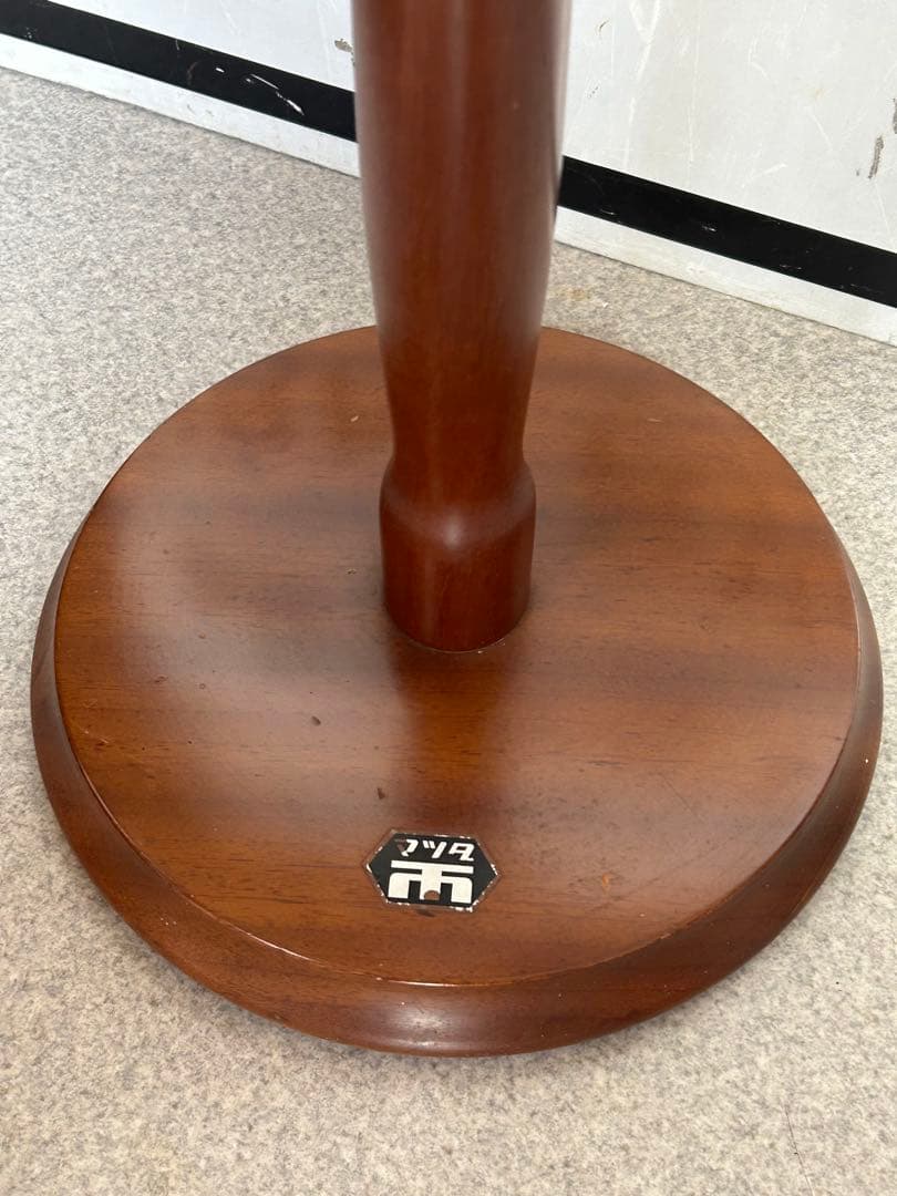 昭和レトロ　モダン　松田家具　木製灰皿　スタンド　ミッドセンチュリー　マツダ