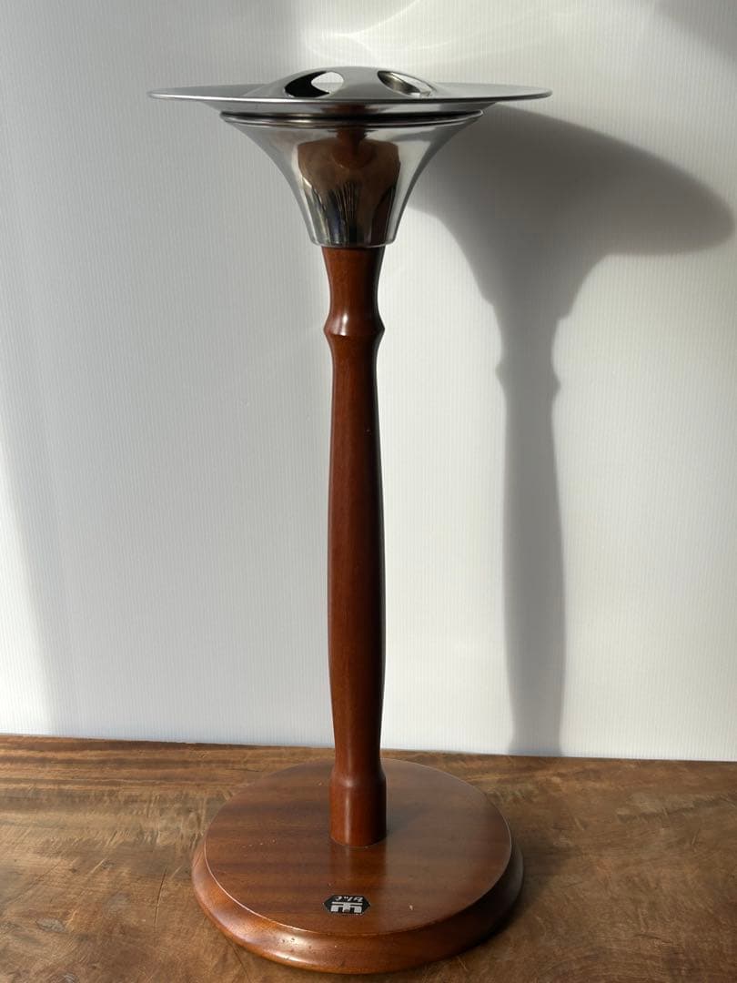 昭和レトロ　モダン　松田家具　木製灰皿　スタンド　ミッドセンチュリー　マツダ