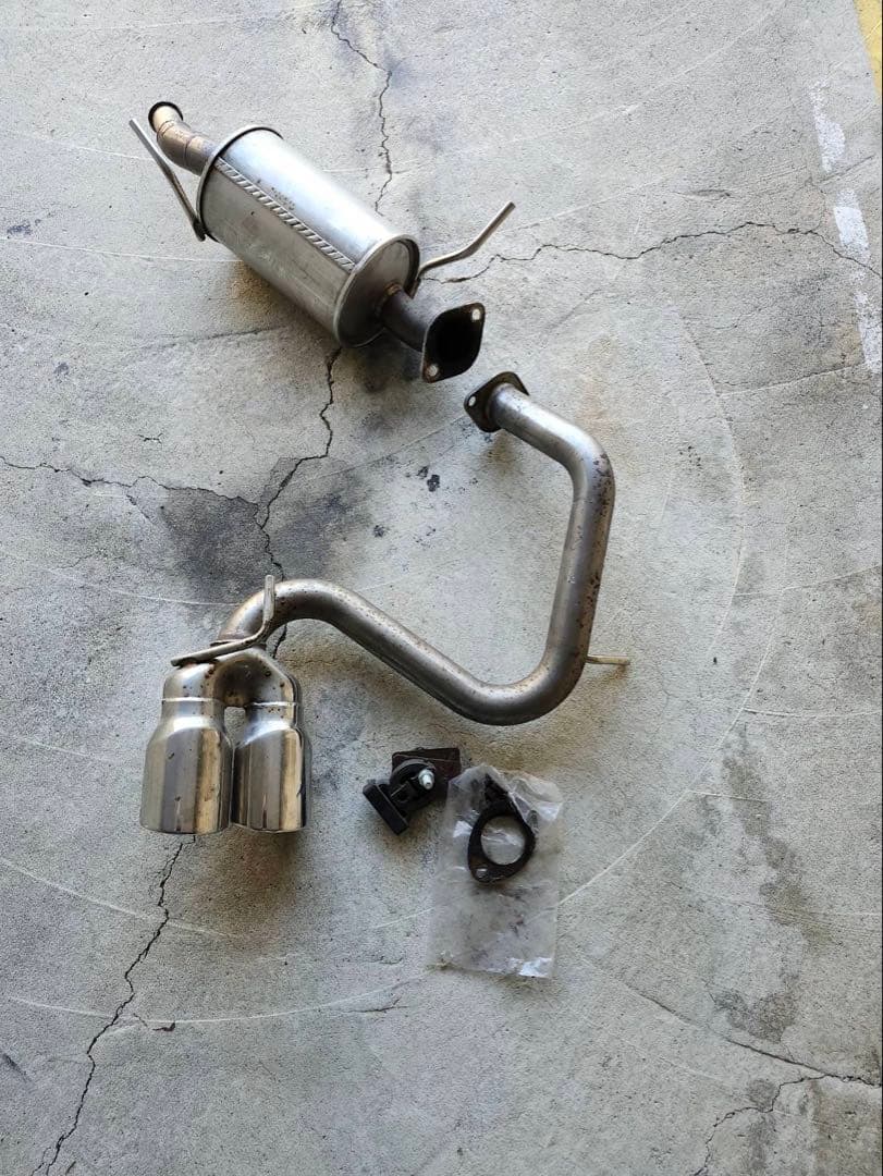 立*茸様 MH 23s ワゴンR センター２本出しマフラー