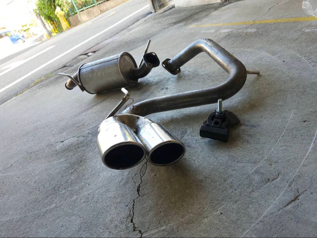 立*茸様 MH 23s ワゴンR センター２本出しマフラー