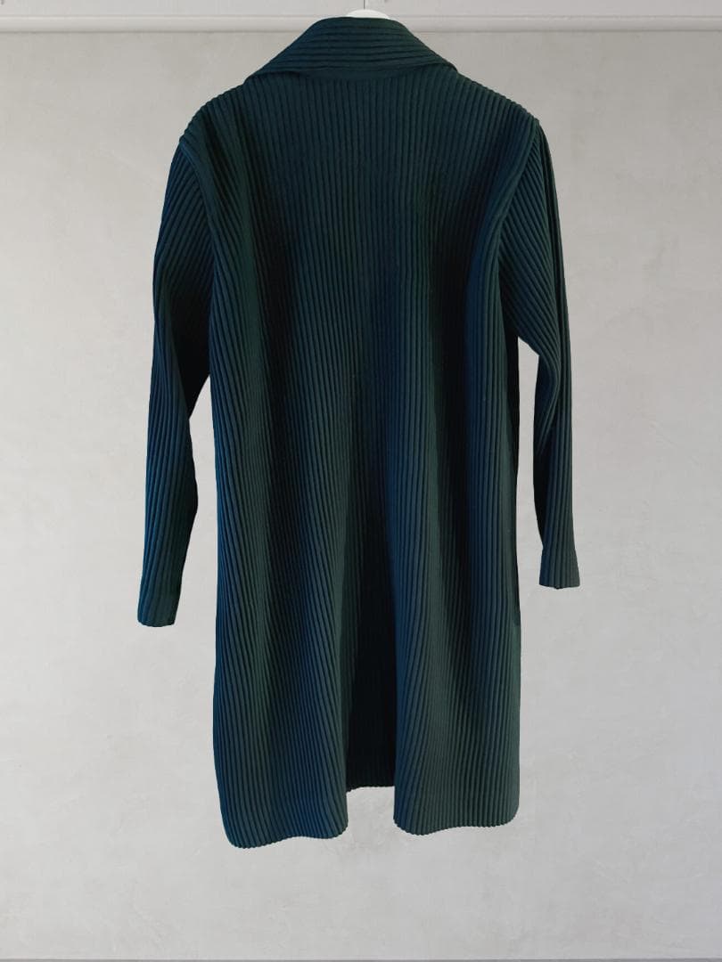 新品同様 イッセイミヤケ オムプリッセ ウールライクコート