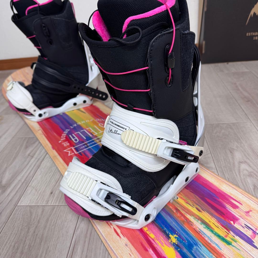STELLA レディース スノーボード 140cm 三点セット