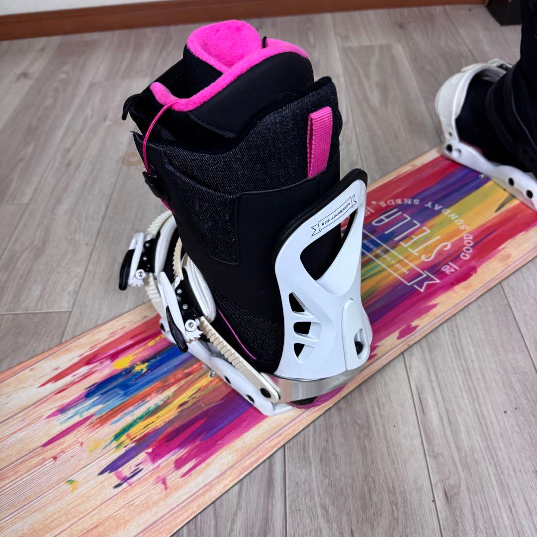 STELLA レディース スノーボード 140cm 三点セット