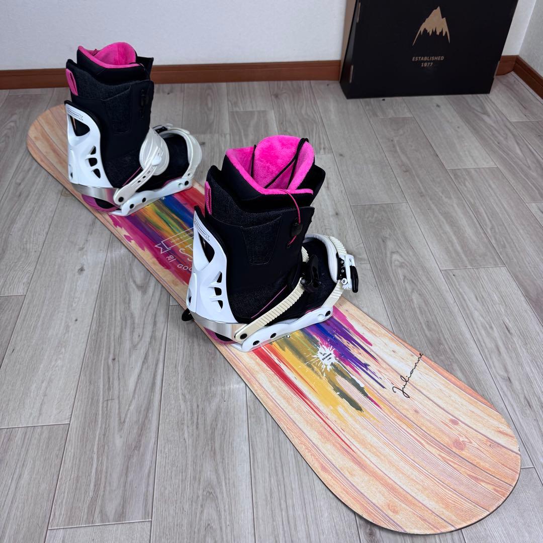 STELLA レディース スノーボード 140cm 三点セット