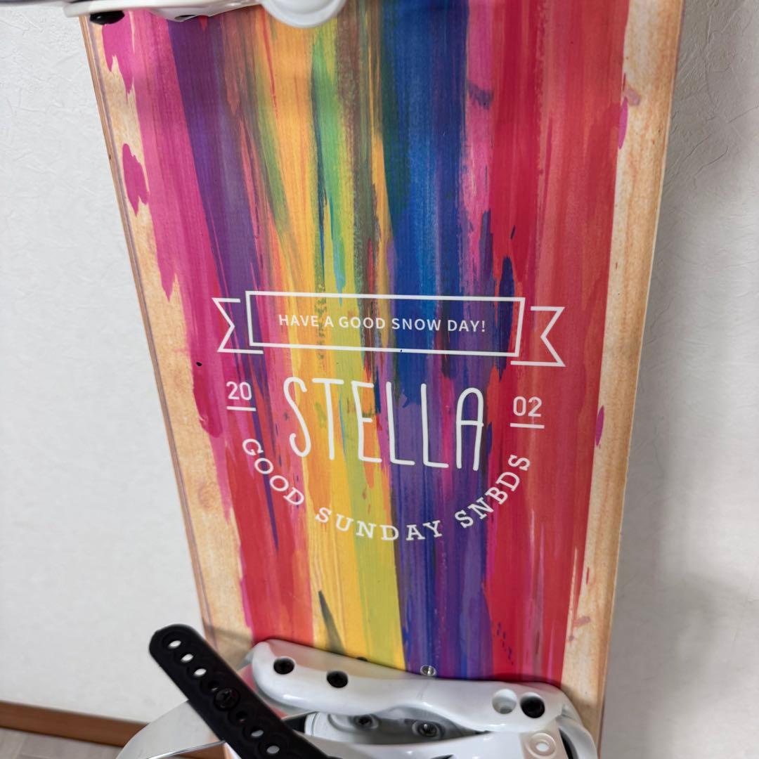 STELLA レディース スノーボード 140cm 三点セット