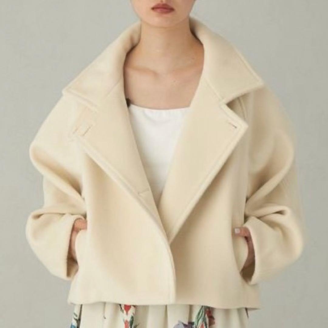 EMMEL REFINES スタンドカラー ショート コート