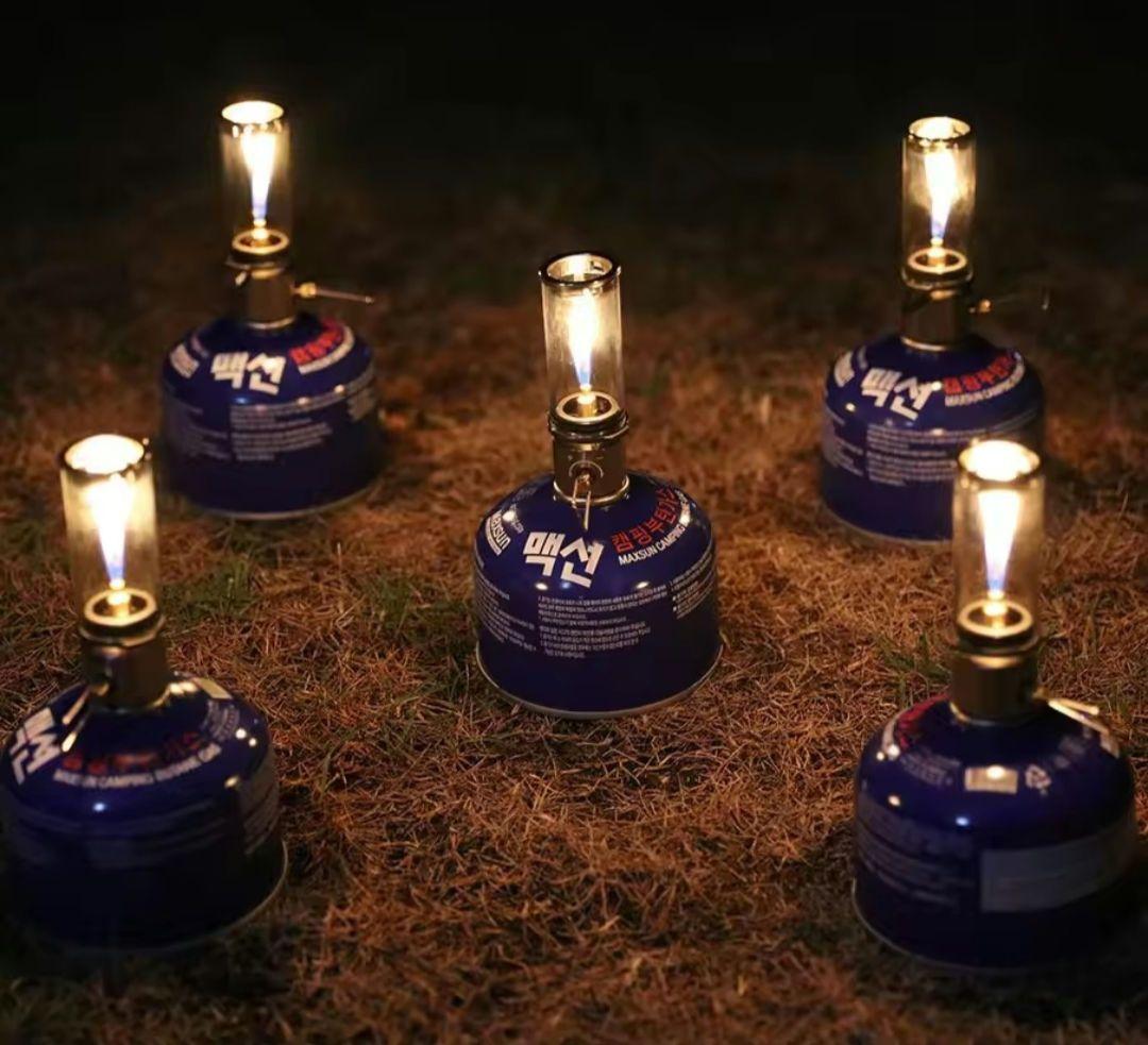 ガスストーブ　ガスランタン　ガス変換アダプター　セット