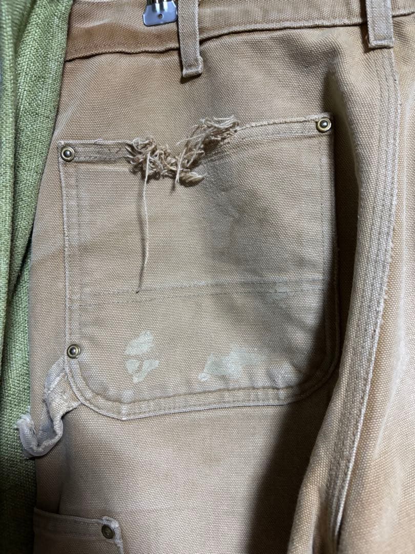 ま*ん様 最終値下げ　USA製　カーハート ダブルニーペインターパンツ 鬼フェー