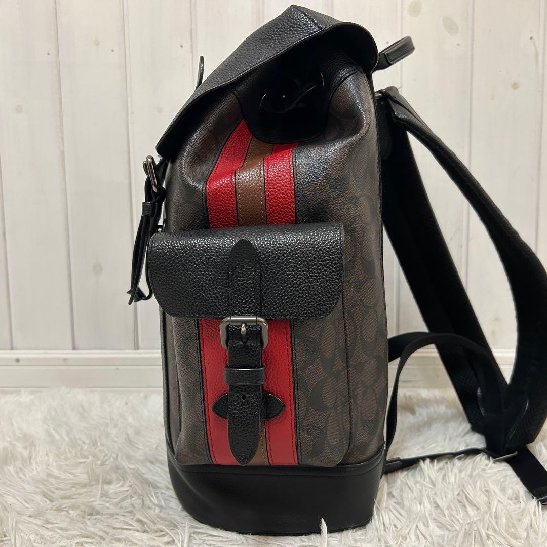 ⭐️美品⭐️コーチ ハドソン レーサーストライプ リュック バックパック メンズ