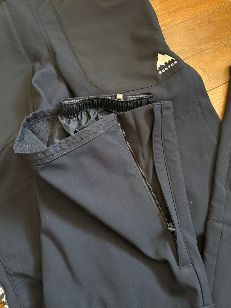 新品未使用 バートンBURTON XS ブラック ビブパンツ　スキースノーボード