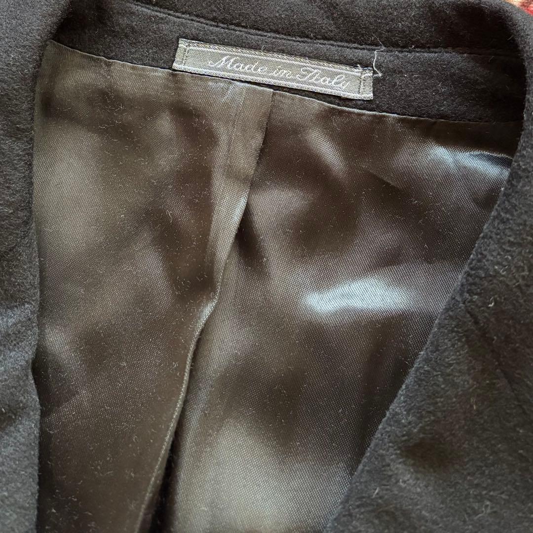 【Salvatore Ferragamo】カシミアロングチェスターコート　黒