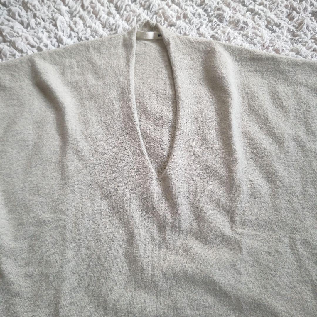 ✨美品✨evam eva　ウール　ニットベスト　ライトグレー　M　日本製