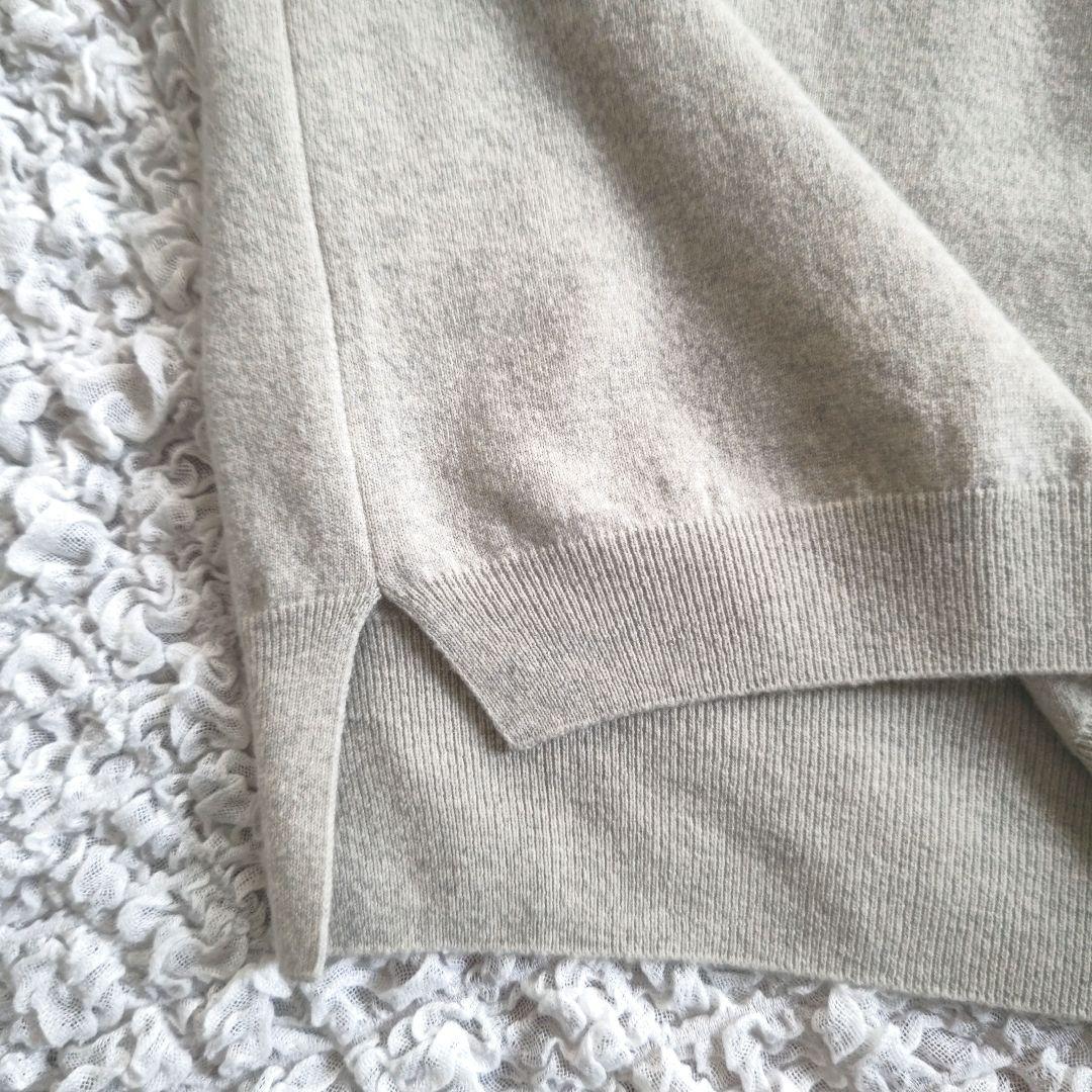 ✨美品✨evam eva　ウール　ニットベスト　ライトグレー　M　日本製