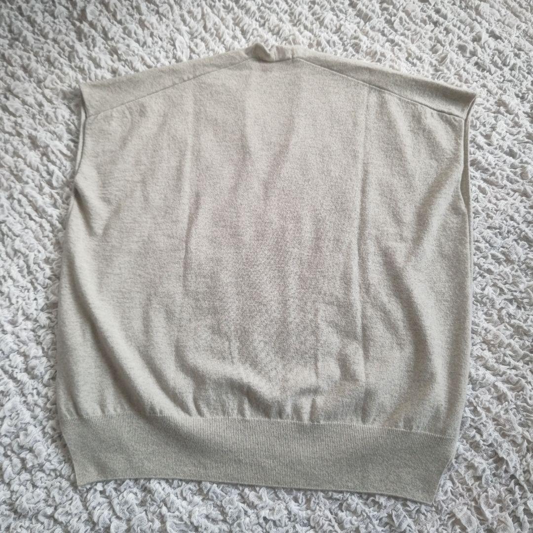 ✨美品✨evam eva　ウール　ニットベスト　ライトグレー　M　日本製