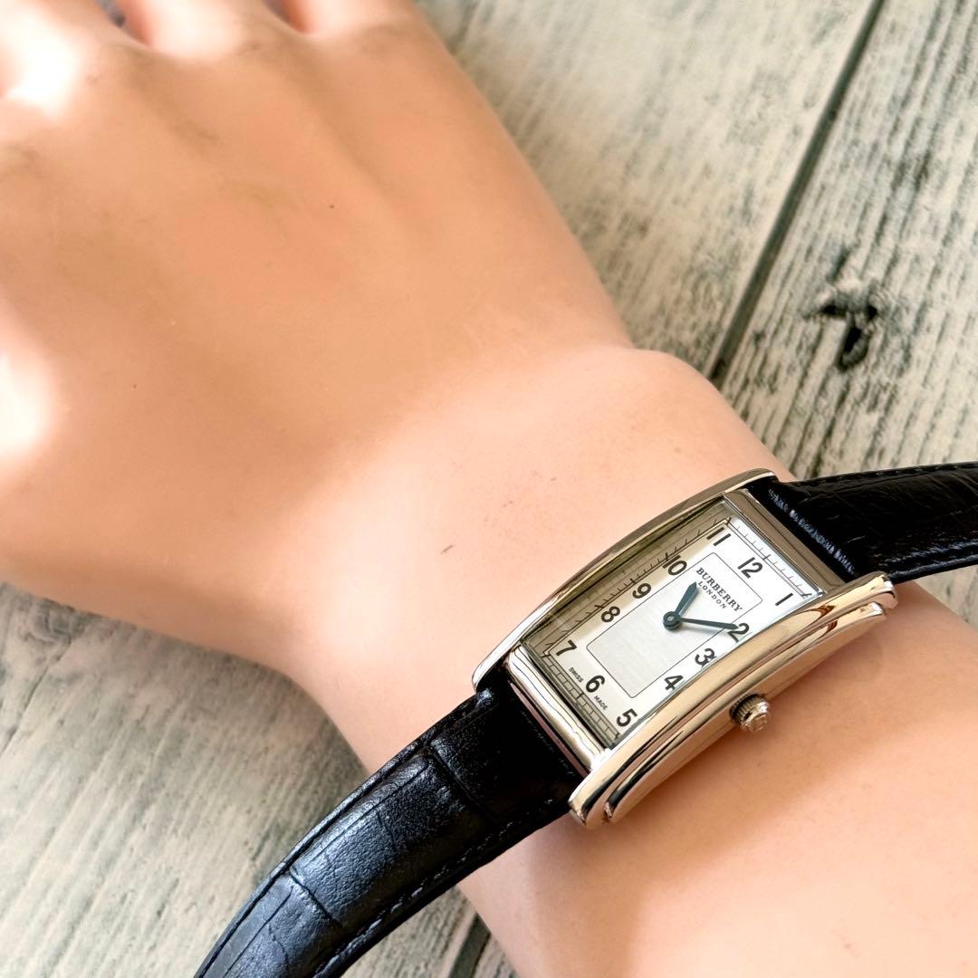 【希少】BURBERRY バーバリー 12100G 腕時計 シルバー