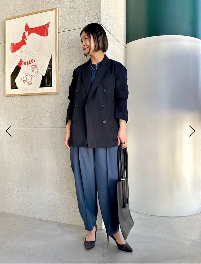 CABaNキャバンライトウールダブルブレストジャケットブラックSmametomo