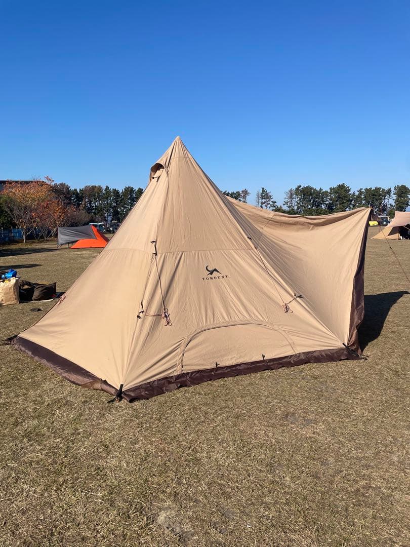 TOMOUNT ワンポールテント TC 1回使用のみ 美品 期間限定値下げ中