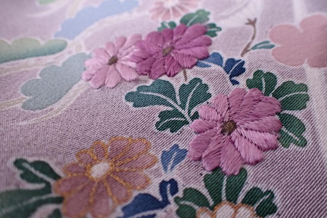 極上品 じゅらく謹製 帝王紫 定価54万円 正絹 訪問着 身丈169cm