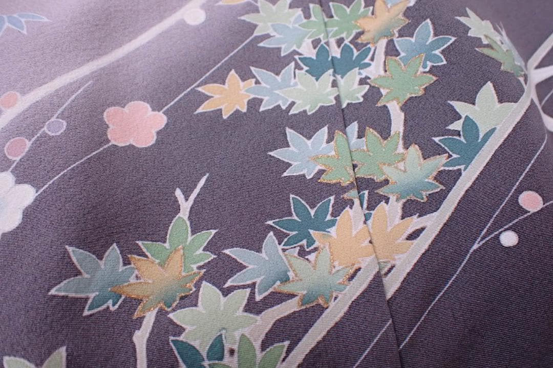 極上品 じゅらく謹製 帝王紫 定価54万円 正絹 訪問着 身丈169cm