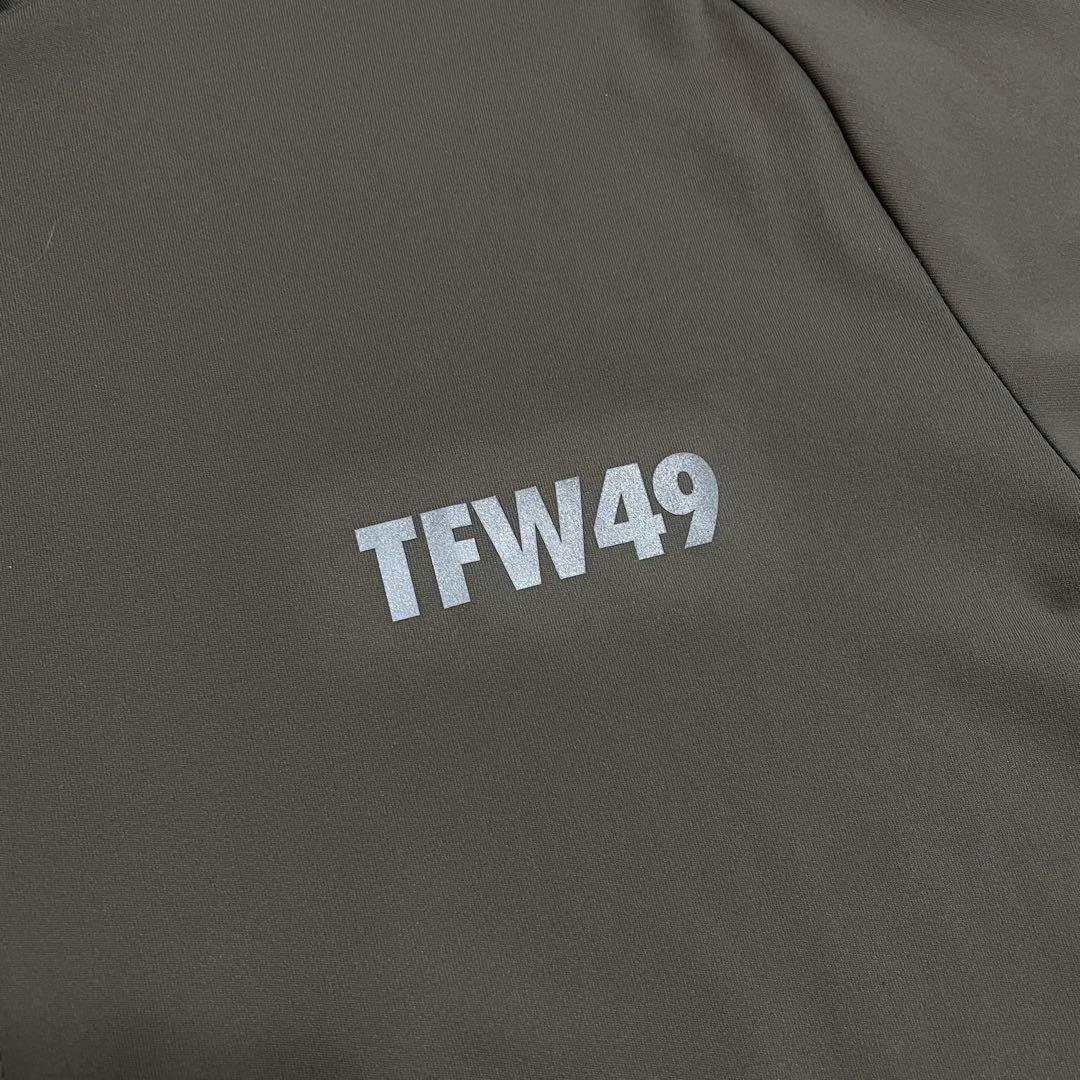 TFW49 ハーフジップ　ロングTシャツ M カーキ　ゴルフ