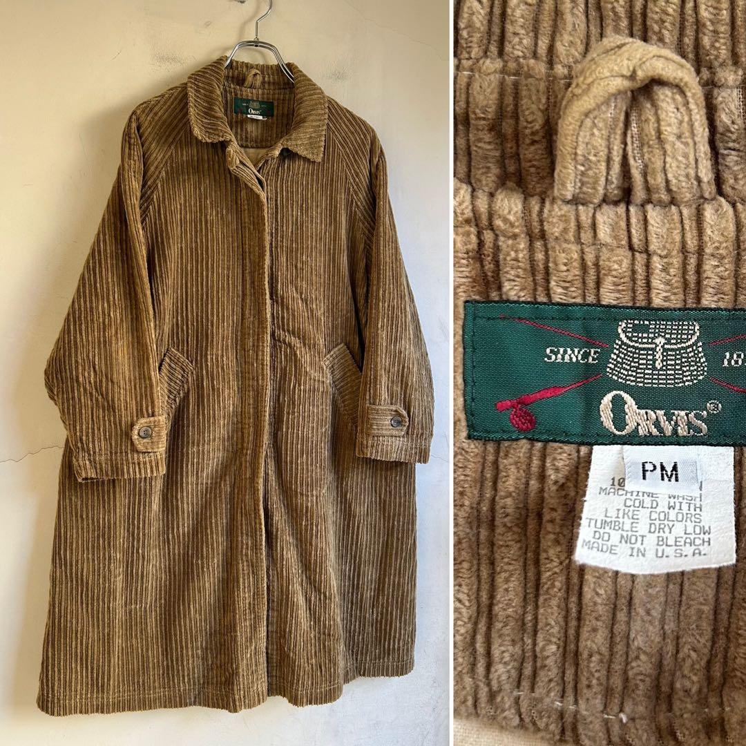80S USA製 ORVIS コーデュロイ ステンカラーコート オービス