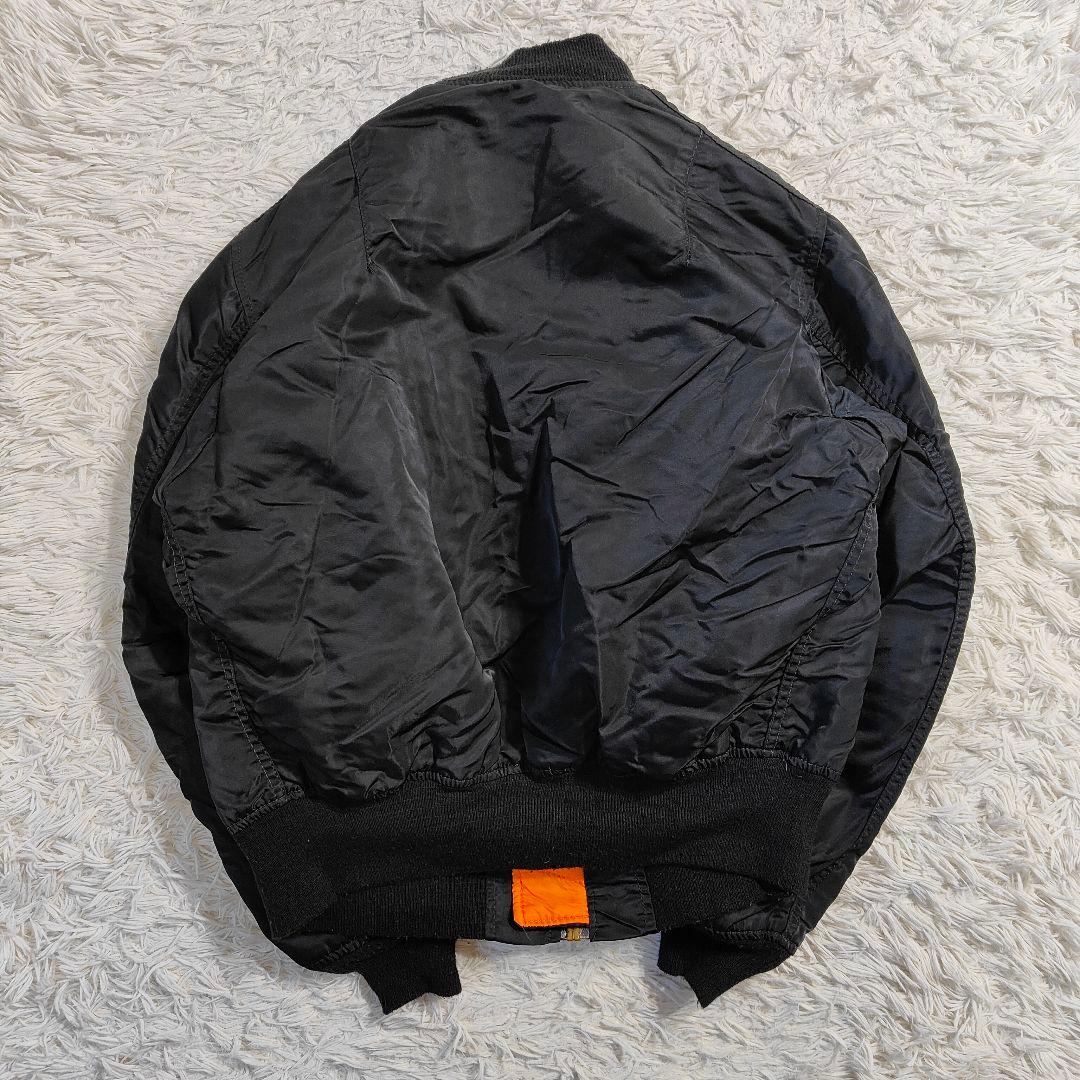1990年代 USA製 ALPHA アルファ MA-1 ジャケット ブラック