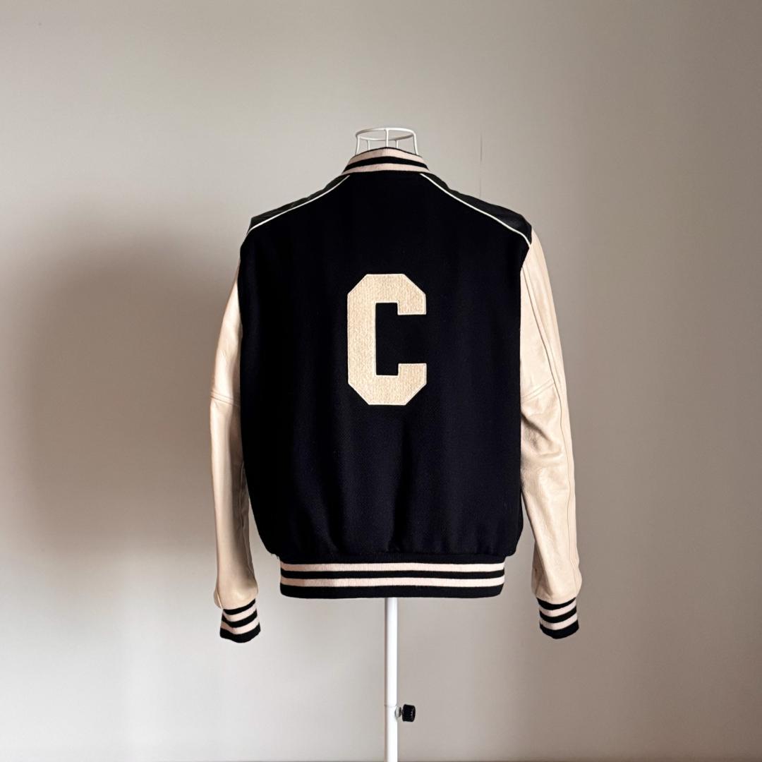 CELINEセリーヌ　クラシック テディジャケット テクスチャード加工ウール46