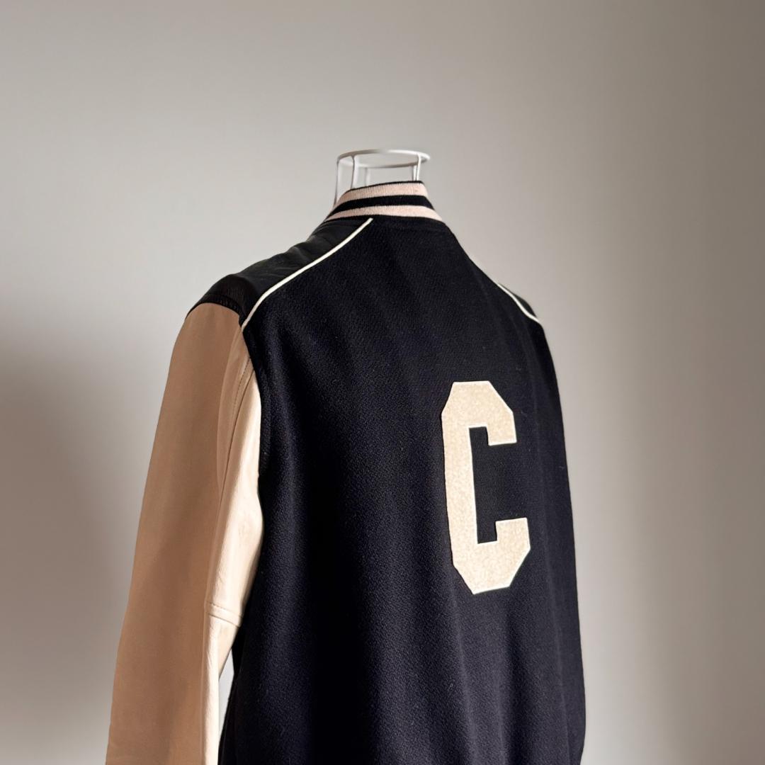 CELINEセリーヌ　クラシック テディジャケット テクスチャード加工ウール46