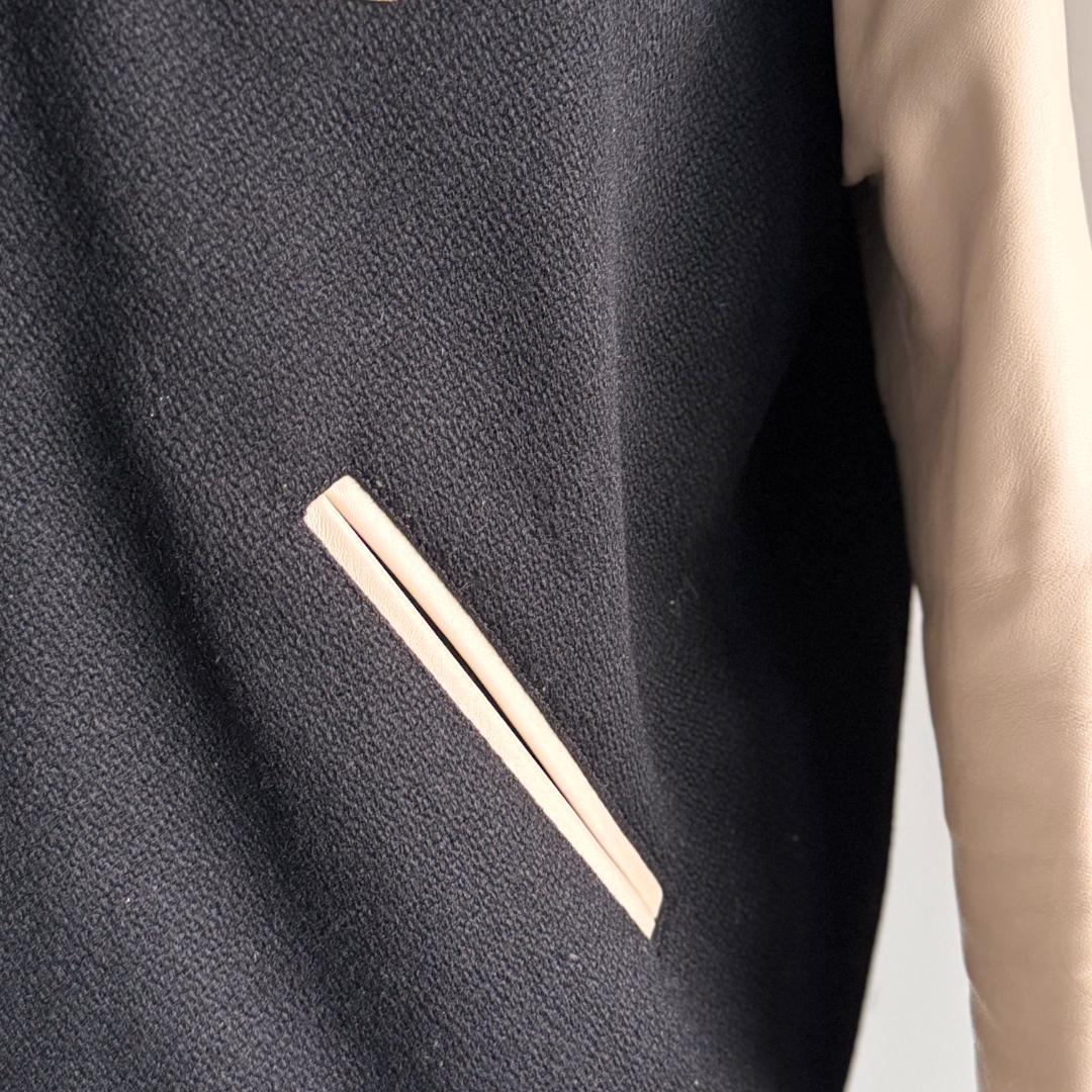 CELINEセリーヌ　クラシック テディジャケット テクスチャード加工ウール46