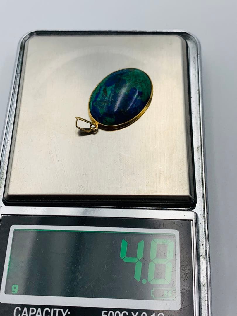 アズロマラカイト　K18 ペンダント