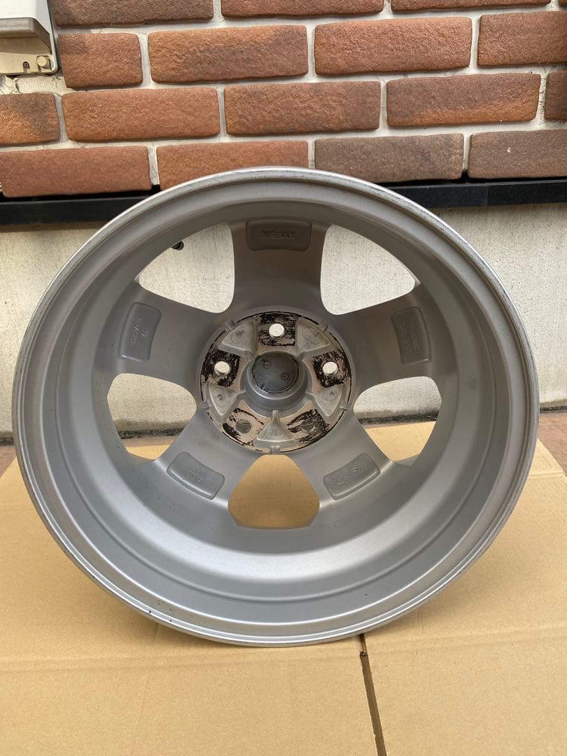 日産セレナC25純正15インチ 15×5.5JJシルバー 5スポーク ホイール