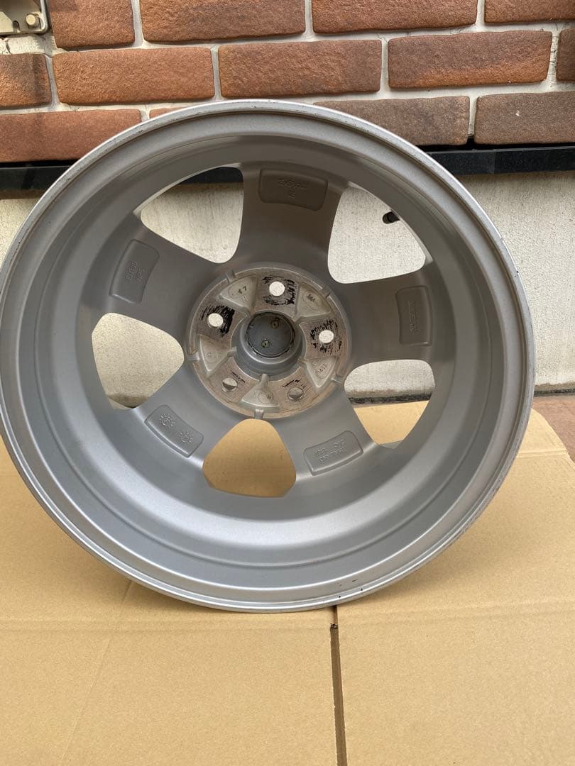 日産セレナC25純正15インチ 15×5.5JJシルバー 5スポーク ホイール