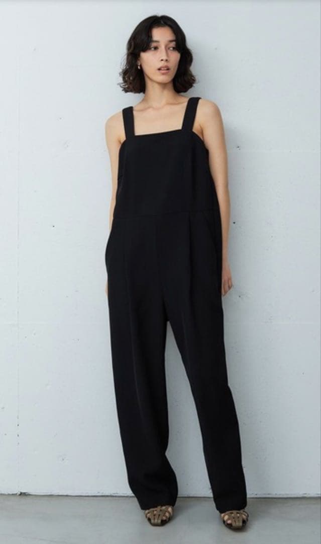 半額以下新品未使用　OUTERSUNSET キャミソールオールインワン ブラック